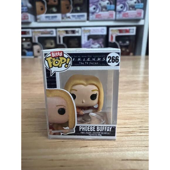 BITTY Phoebe Buffay Guitar Friends 1" Funko Pop #266 Lisa Kudrow Smelly Cat TV - Picture 1 of 6